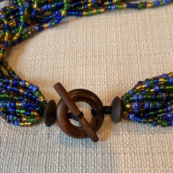 Multicolor Beaded Necklace - Picture 4 of 11